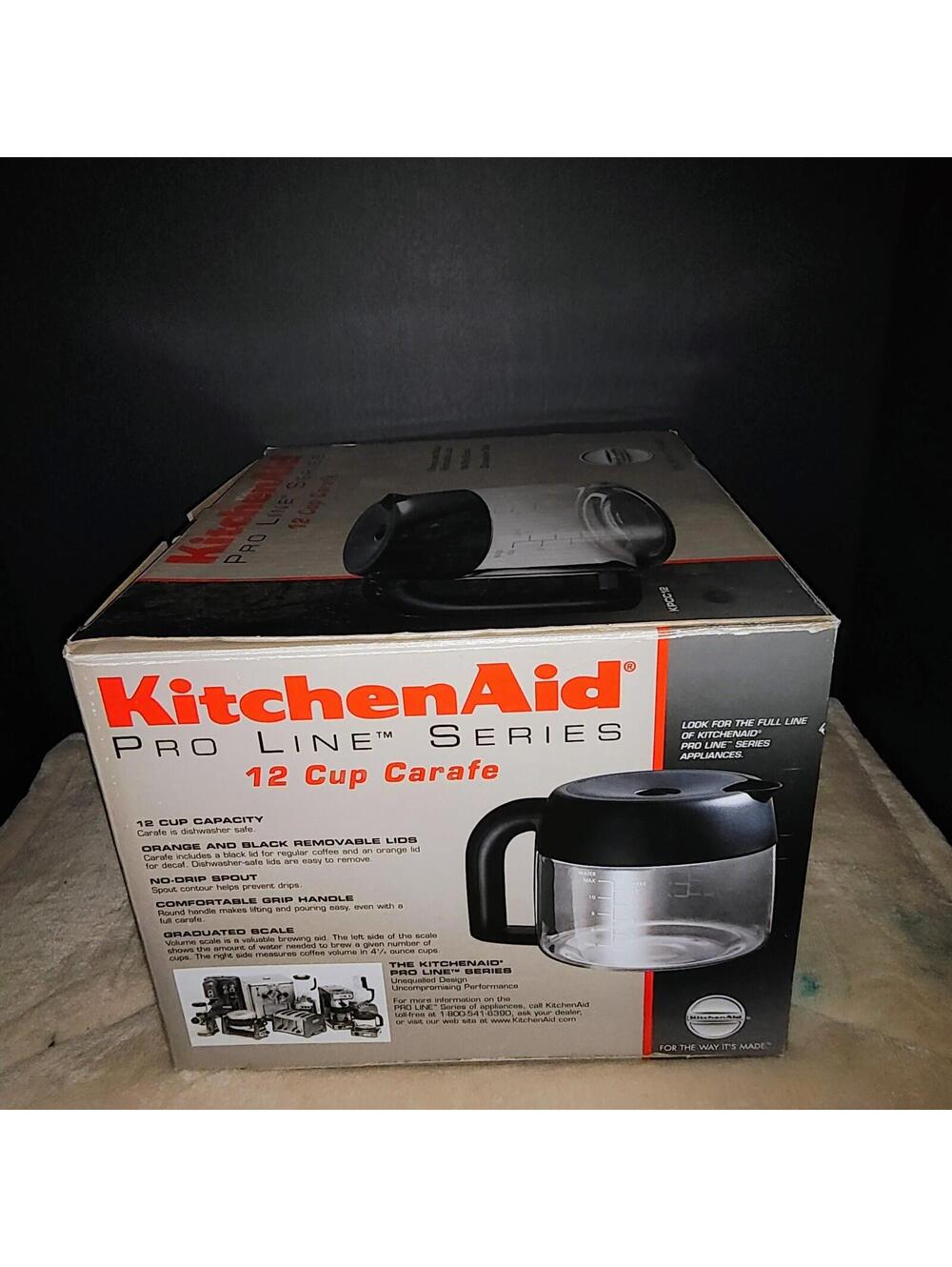 KitchenAid Pro Line Series 12 cup Carafe Replacement KPCC12 New In Box - Picture 4 of 6